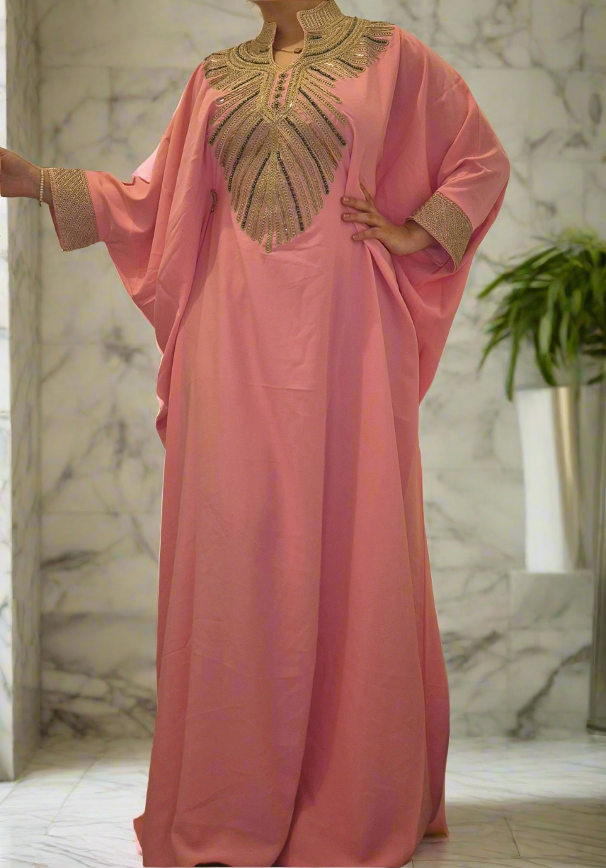 Robe arabe manches papillon