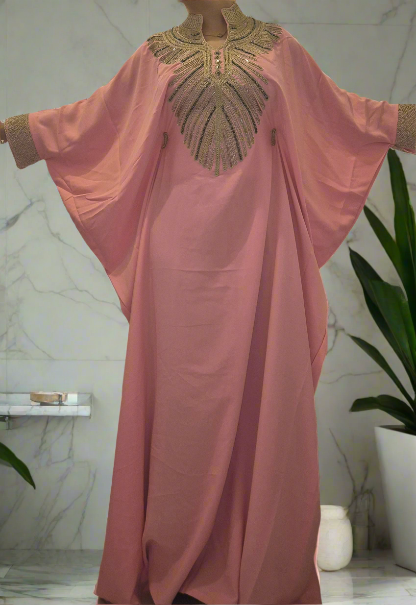 Robe arabe manches papillon
