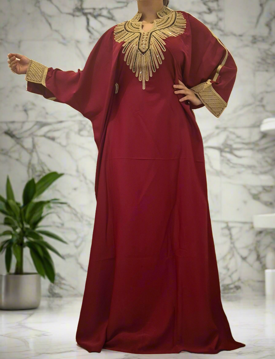 Robe arabe manches papillon