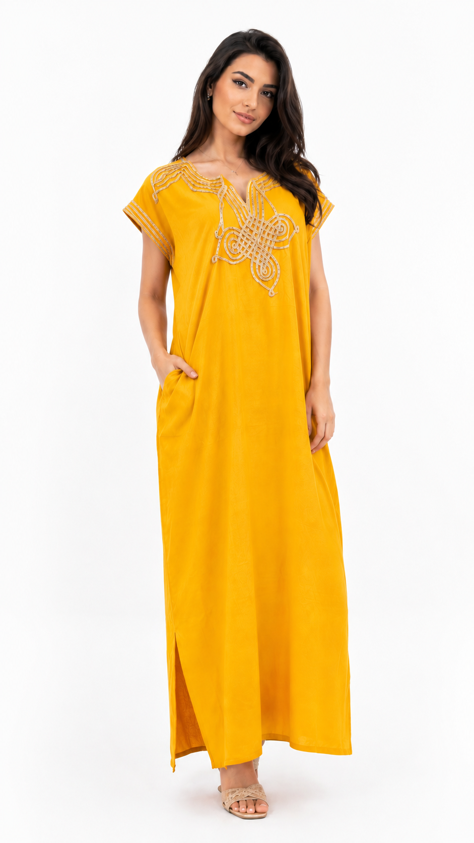 Gandoura marocaine rayée