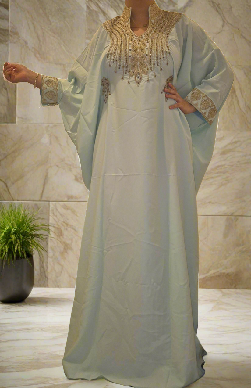 Robe arabe manches papillon
