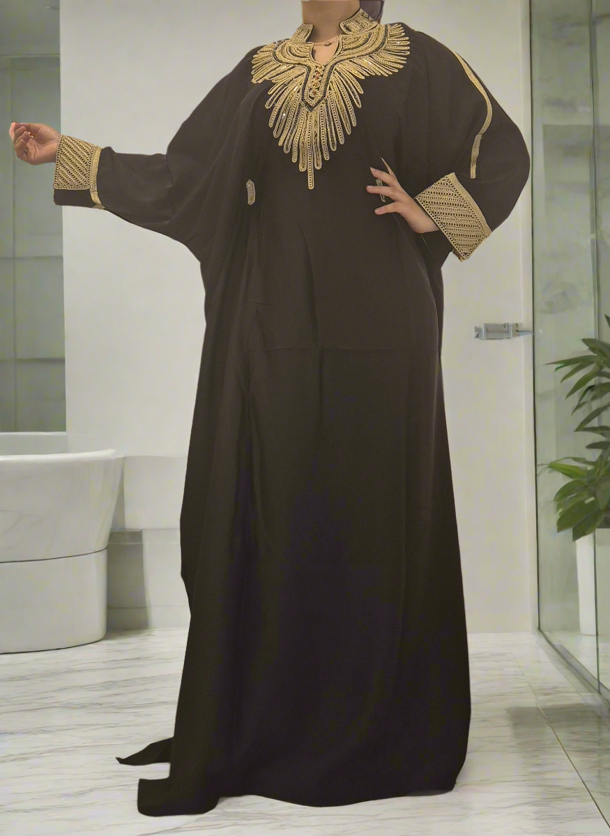 Robe arabe manches papillon