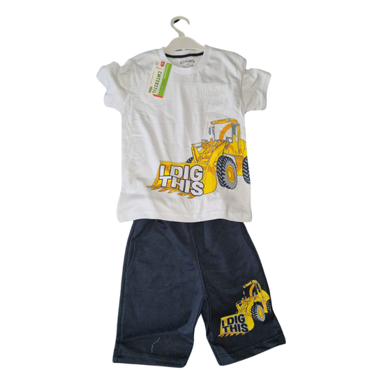 White tractor children's set