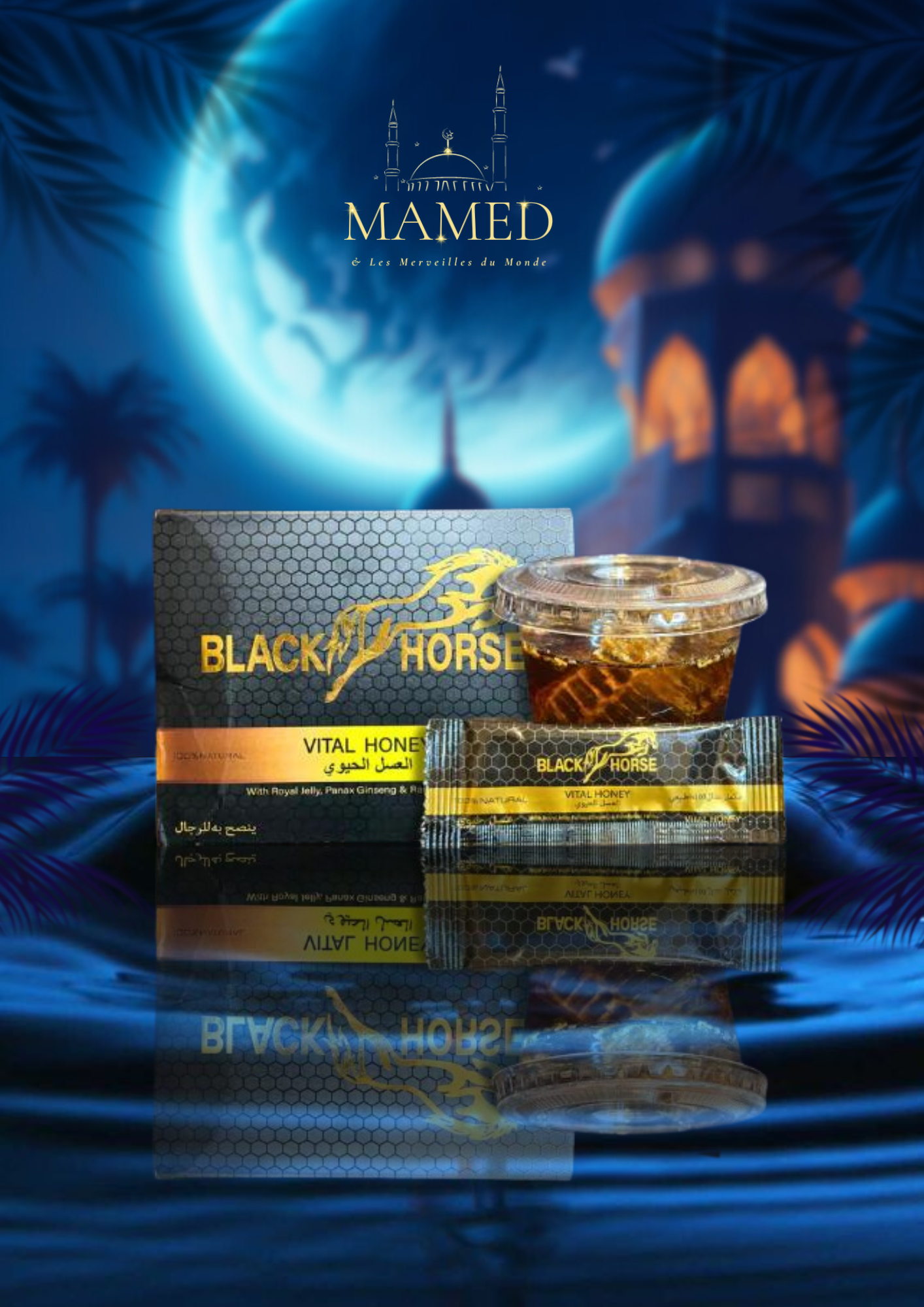 Box 24 Black horse aphrodisiac honey