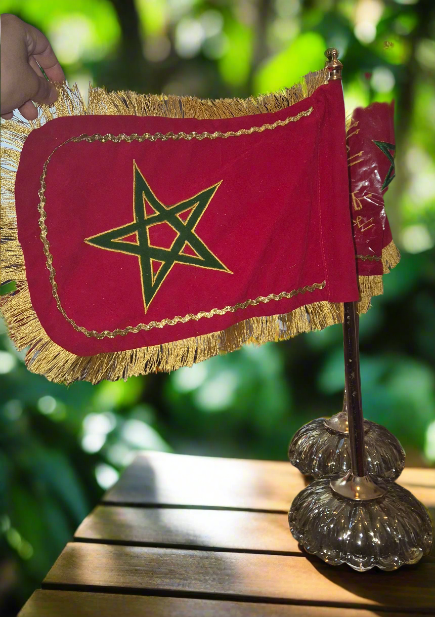 Drapeau Maroc velours