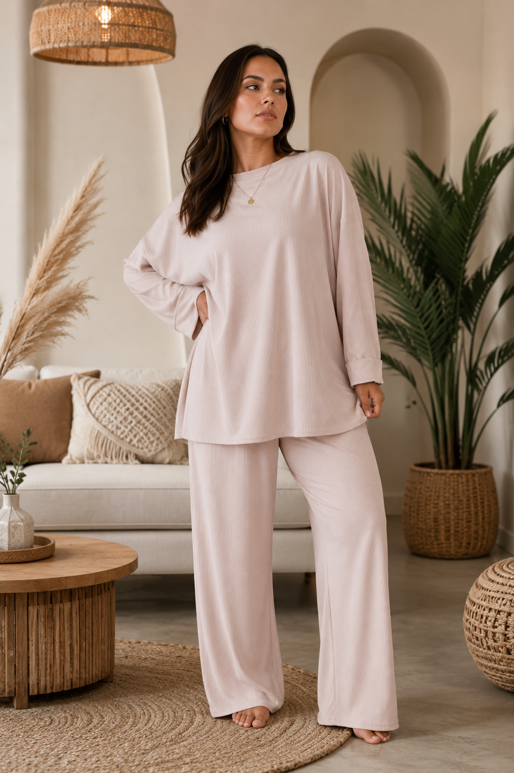 Ensemble femme confortable en élastane
