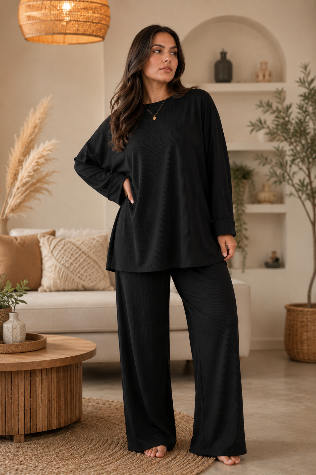 Ensemble femme confortable en élastane