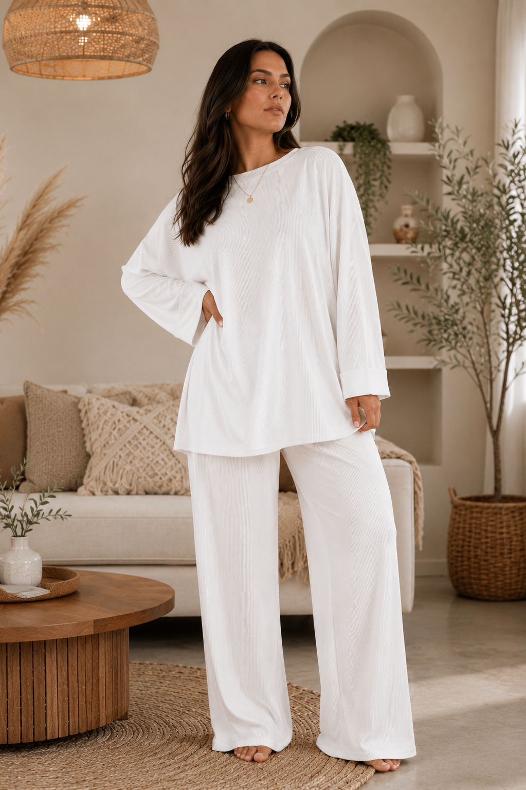 Ensemble femme confortable en élastane