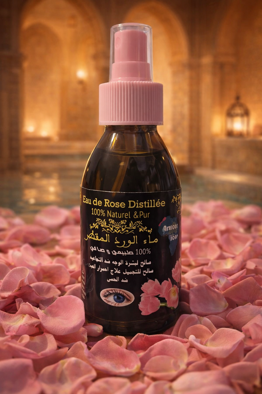 Eau de rose distillée 100%